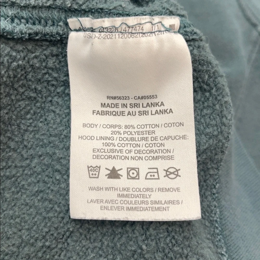 Nike Gray/Green Sportswear Club Fleece Pullover Hoodie Sz S